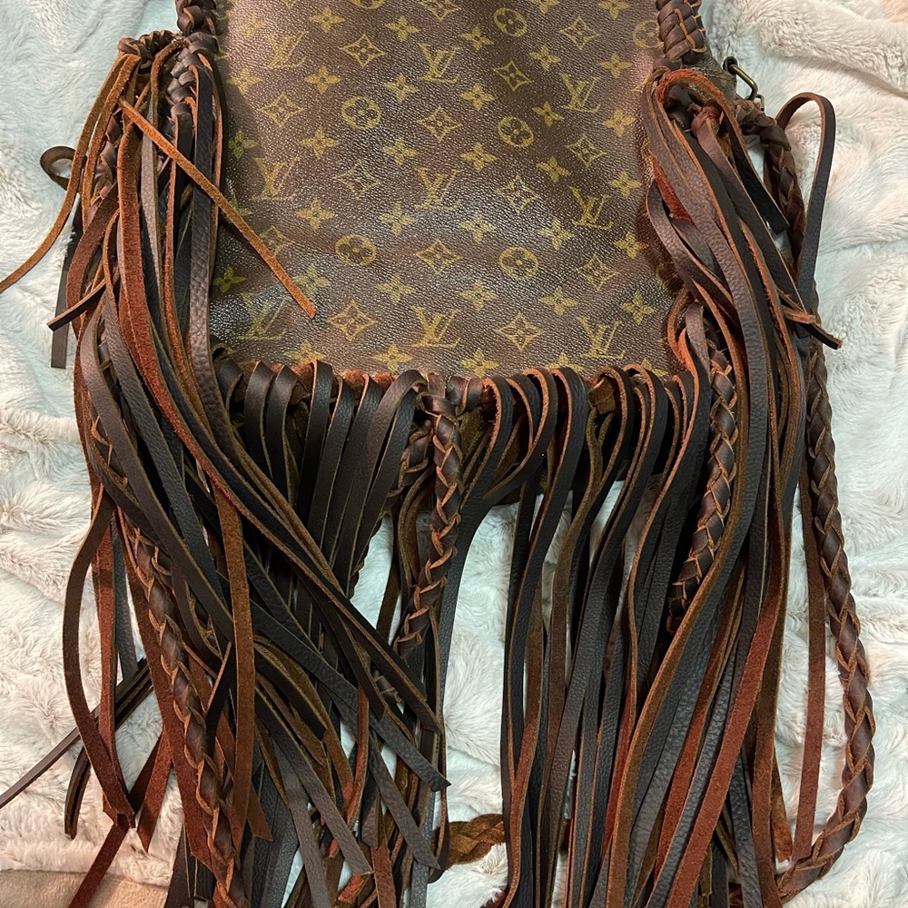 Authentic Louis Vuitton Vintage Bag! repurposed by Southern Gypsy Soul Bags